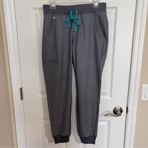 FIGS Zamora Jogger Scrub Pants Graphite Gray Size Small